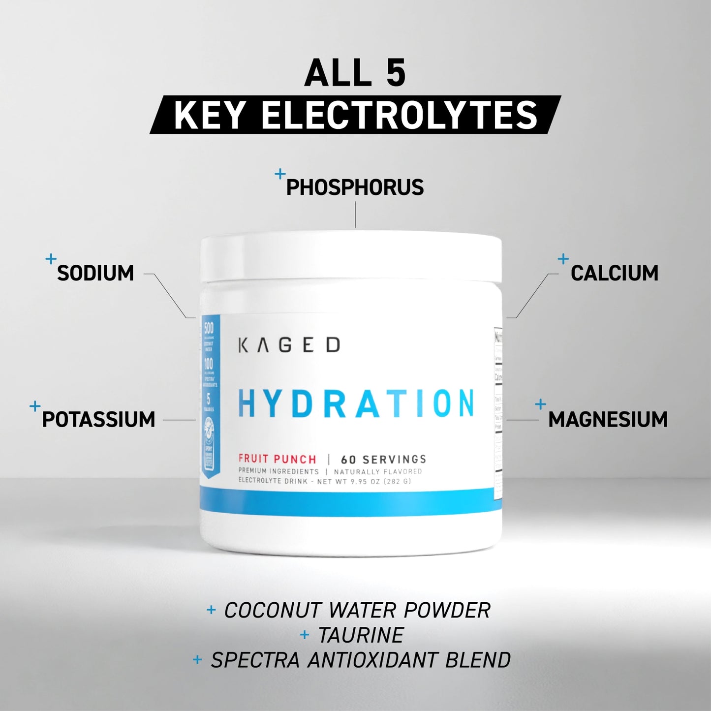 Kaged Sugar Free Electrolytes Hydration 60 Servings