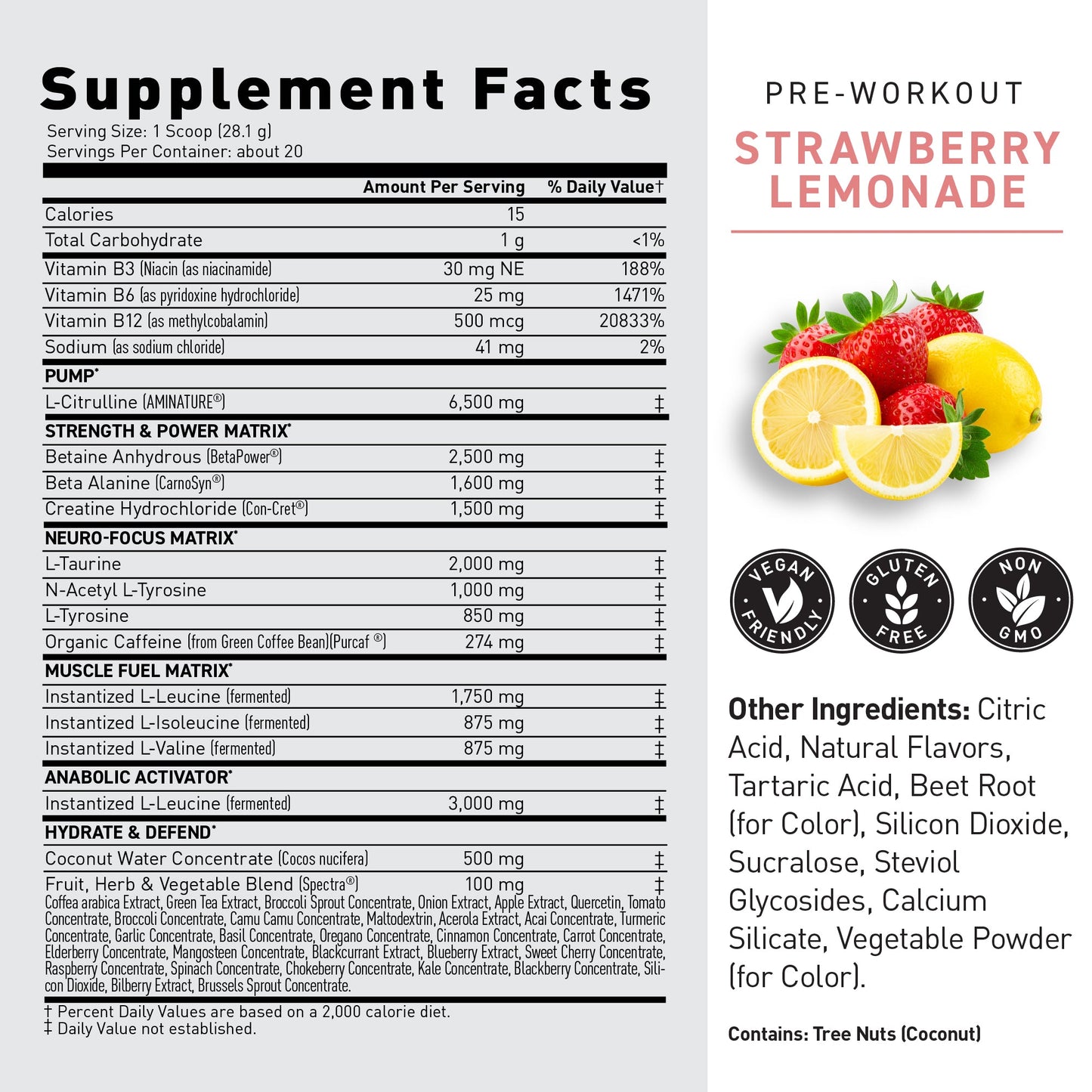 Kaged Original Pre Workout Powder 20 Servings